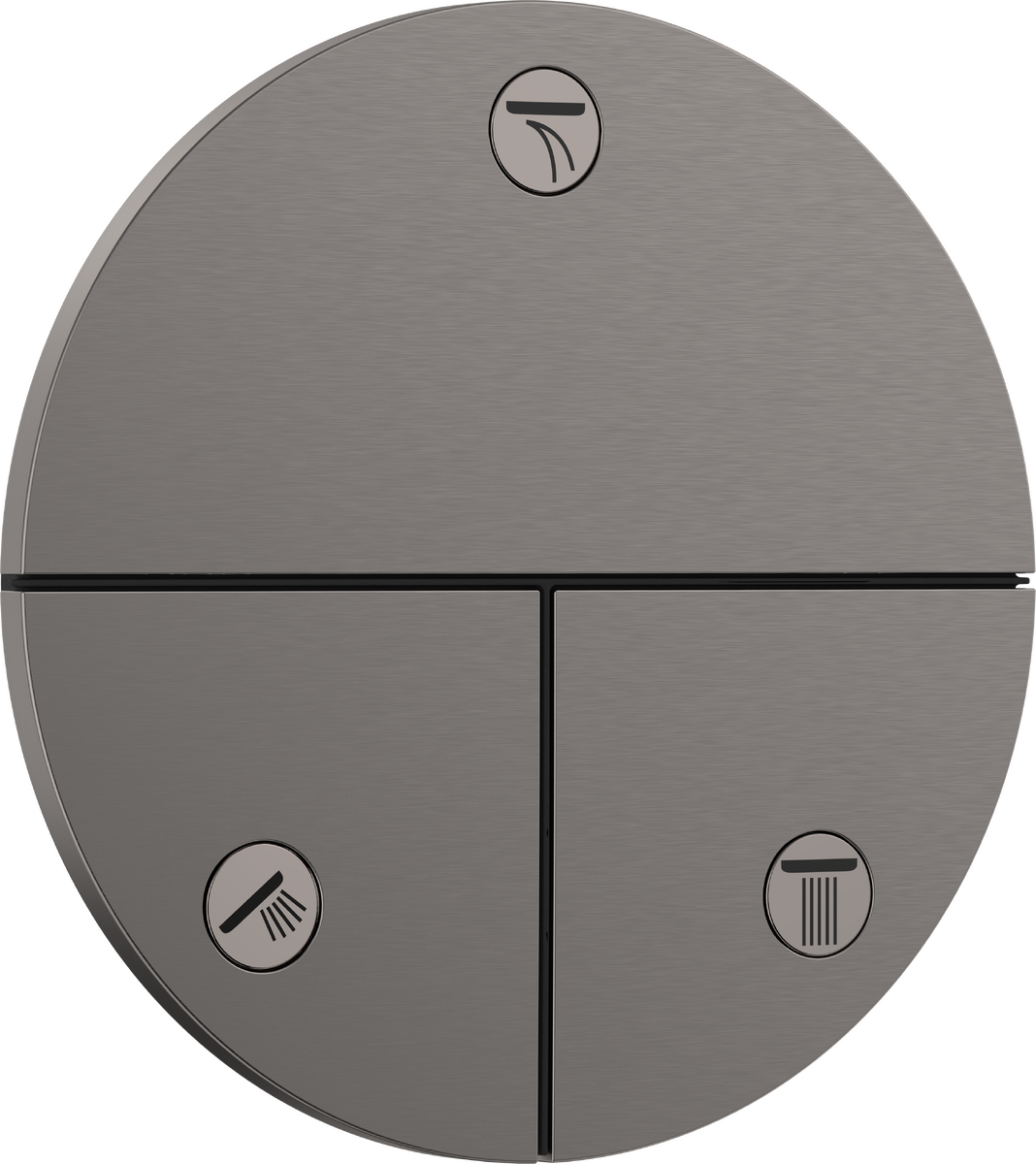 HANSGROHE ShowerSelect Comfort S Ventil Unterputz für 3 Verbraucher #15558340 - Brushed Black Chrome