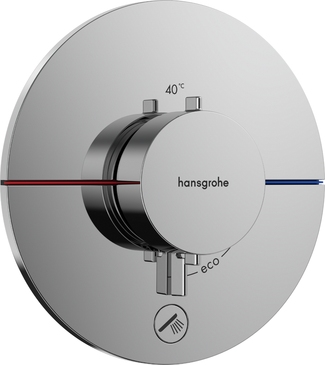 HANSGROHE ShowerSelect Comfort S Thermostat Unterputz für 1 Verbraucher und einen zusätzlichen Abgang #15562000 - Chrom