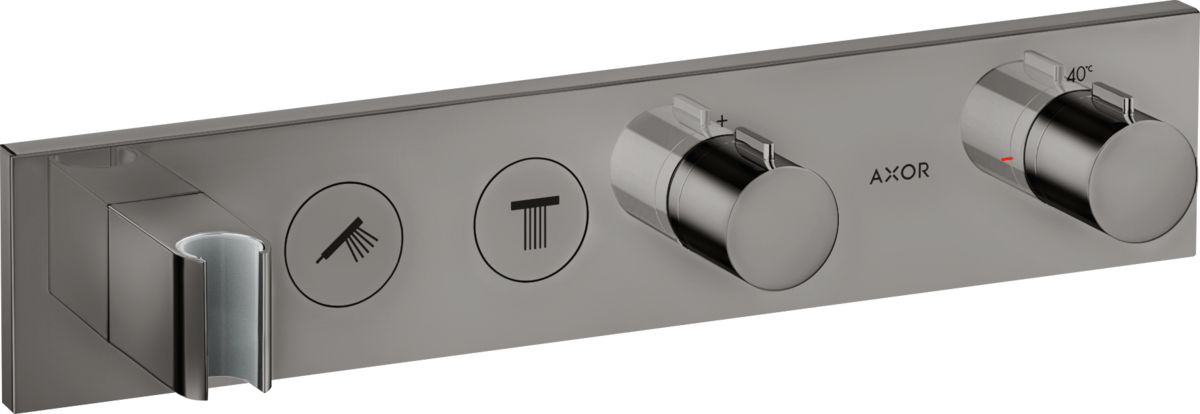 HANSGROHE AXOR ShowerSolutions Thermostatmodul Select 460/90 Unterputz für 2 Verbraucher #18355330 - Polished Black Chrome