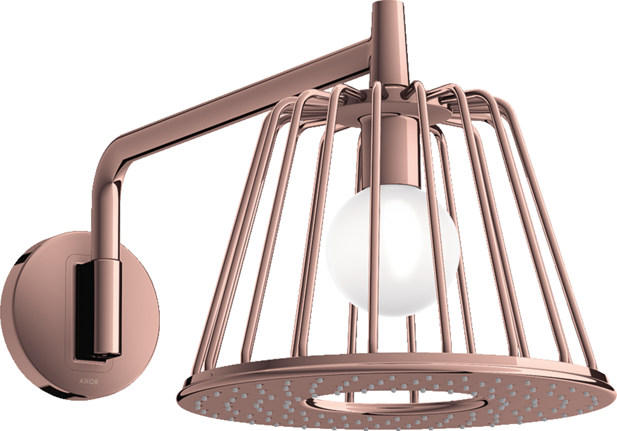 HANSGROHE AXOR LampShower/Nendo LampShower 275 1jet mit Brausearm #26031300 - Polished Red Gold