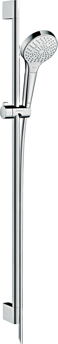 HANSGROHE Croma Select S Brauseset 110 Multi EcoSmart mit Brausestange 90 cm #26571400 - Weiß/Chrom
