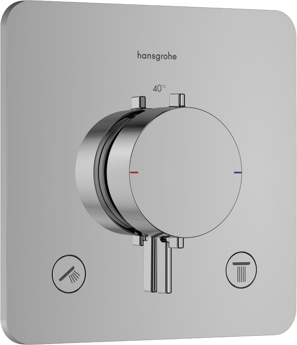 HANSGROHE Ecostat Comfort Q Thermostat Unterputz für 2 Verbraucher #33713000 - Chrom