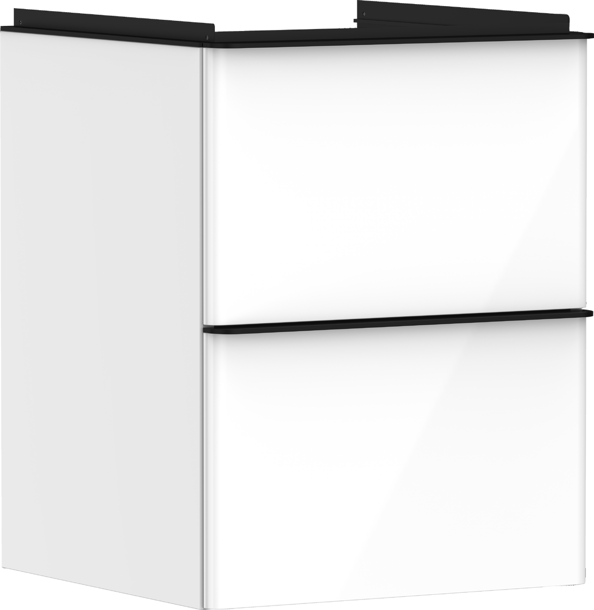 HANSGROHE Xelu Q Waschtischunterschrank Weiß Hochglanz 480/475 mit 2 Schubkästen für Handwaschbecken #54019670 - Weiß Hochglanz