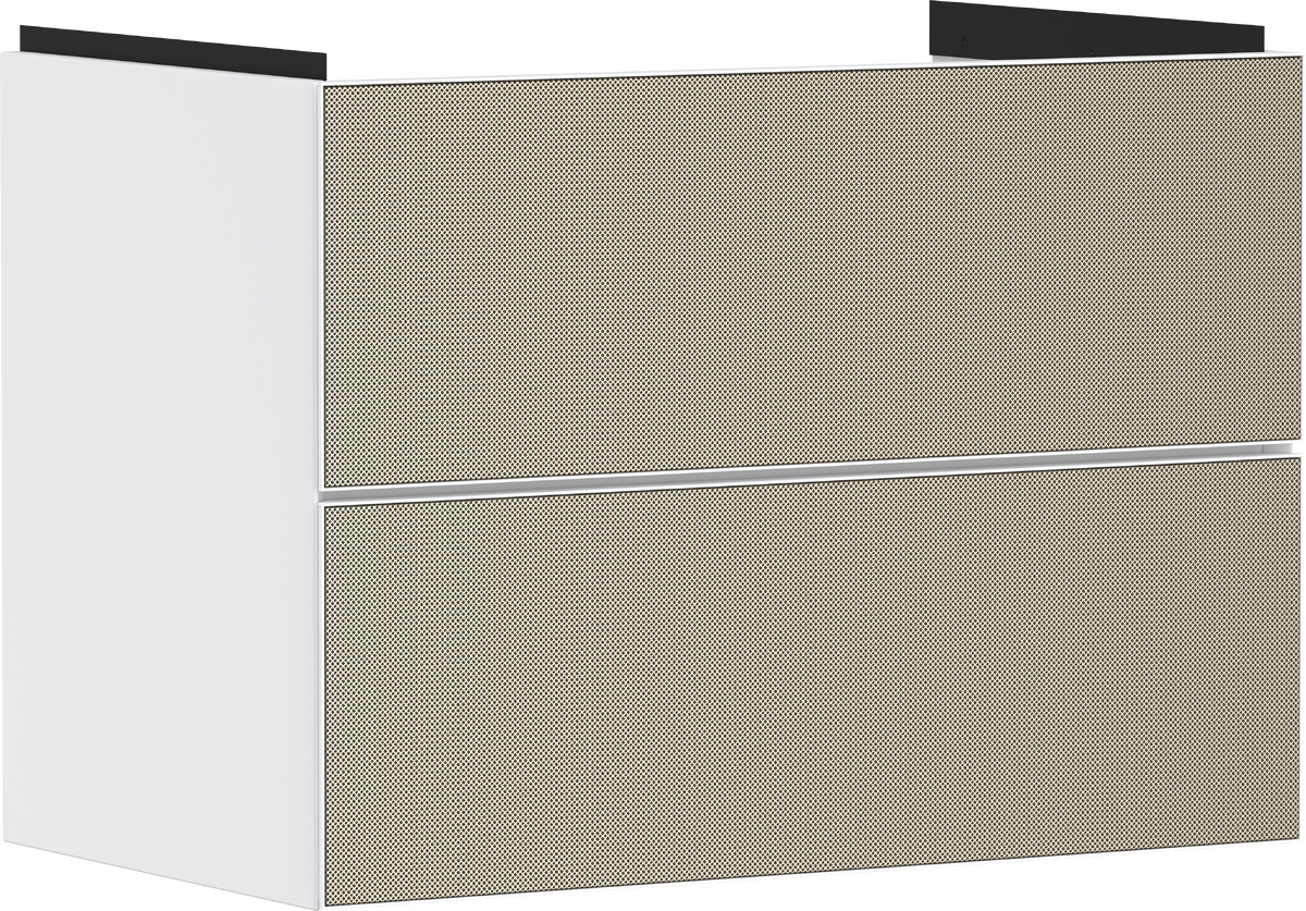 HANSGROHE Xevolos E Waschtischunterschrank Mattweiß 780/475 mit 2 Schubkästen für Waschtisch #54178390 - Mattweiß