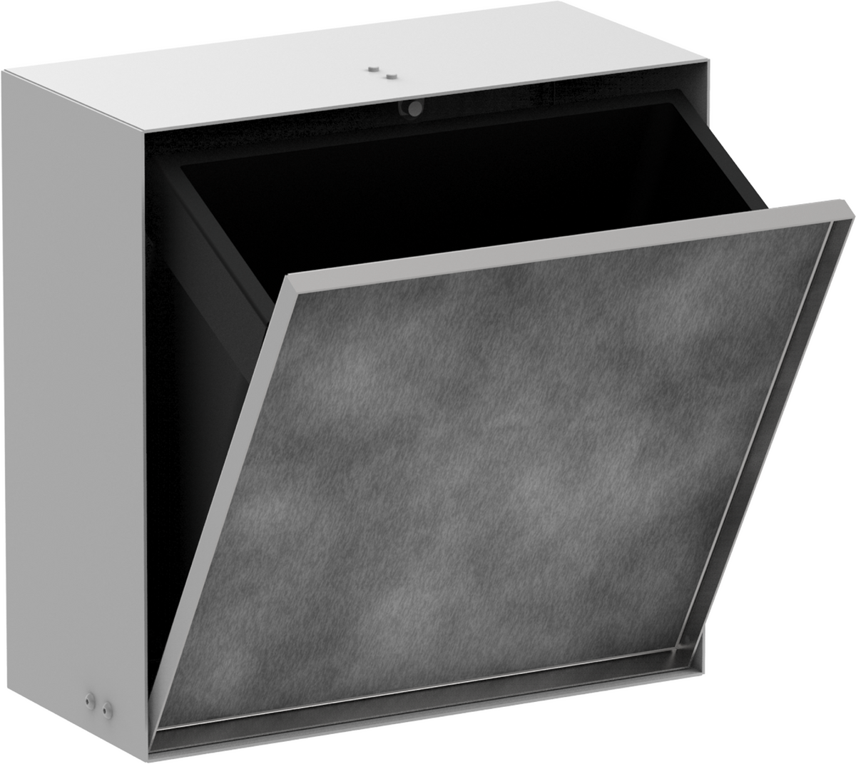 HANSGROHE XtraStoris Rock Einbau Abfalleimer mit befliesbarer Tür 300/300/140 #56090700 - Mattweiß