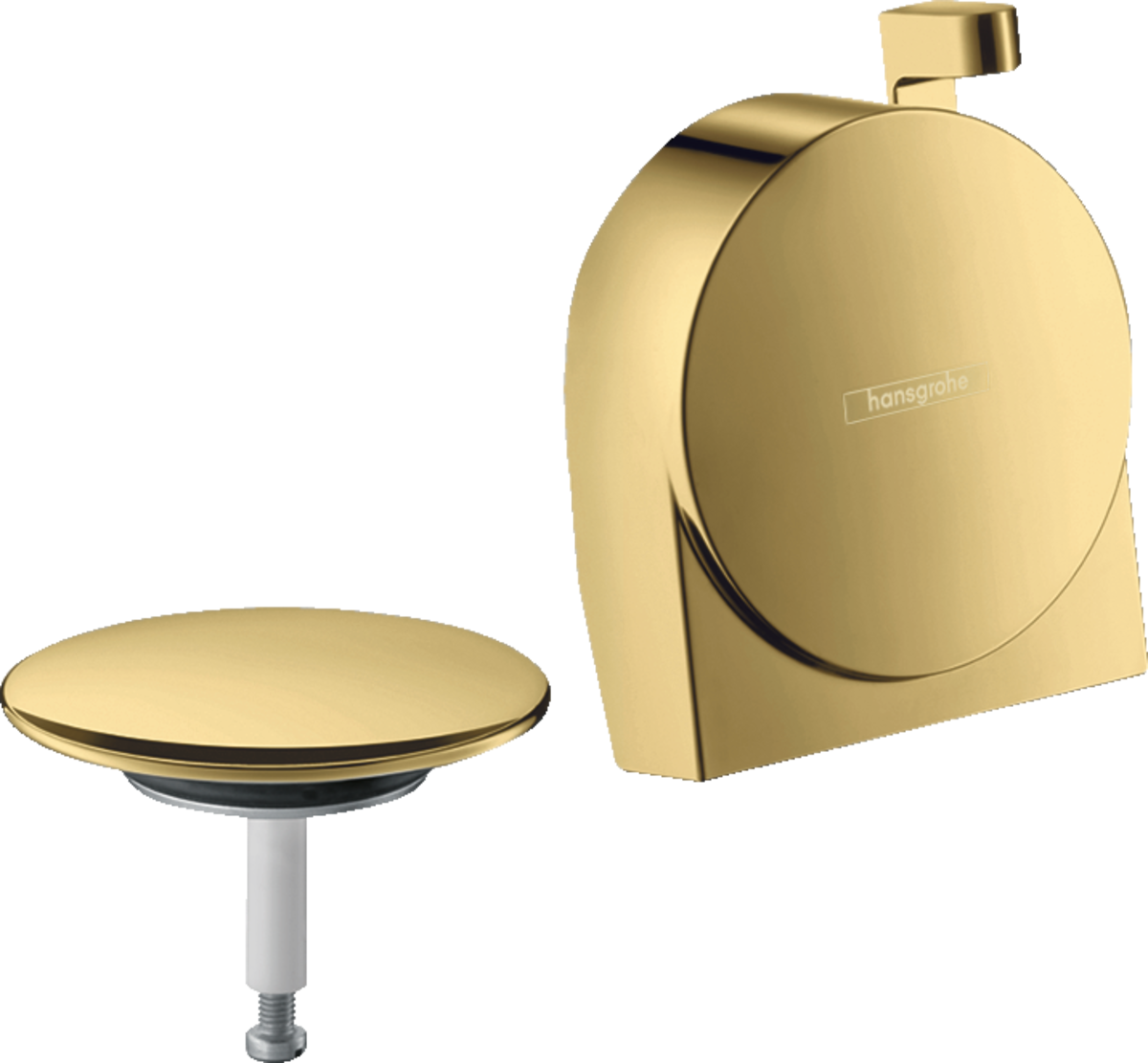 HANSGROHE Exafill S Fertigset Wanneneinlauf, Ablauf- und Überlaufgarnitur #58117990 - Polished Gold Optic
