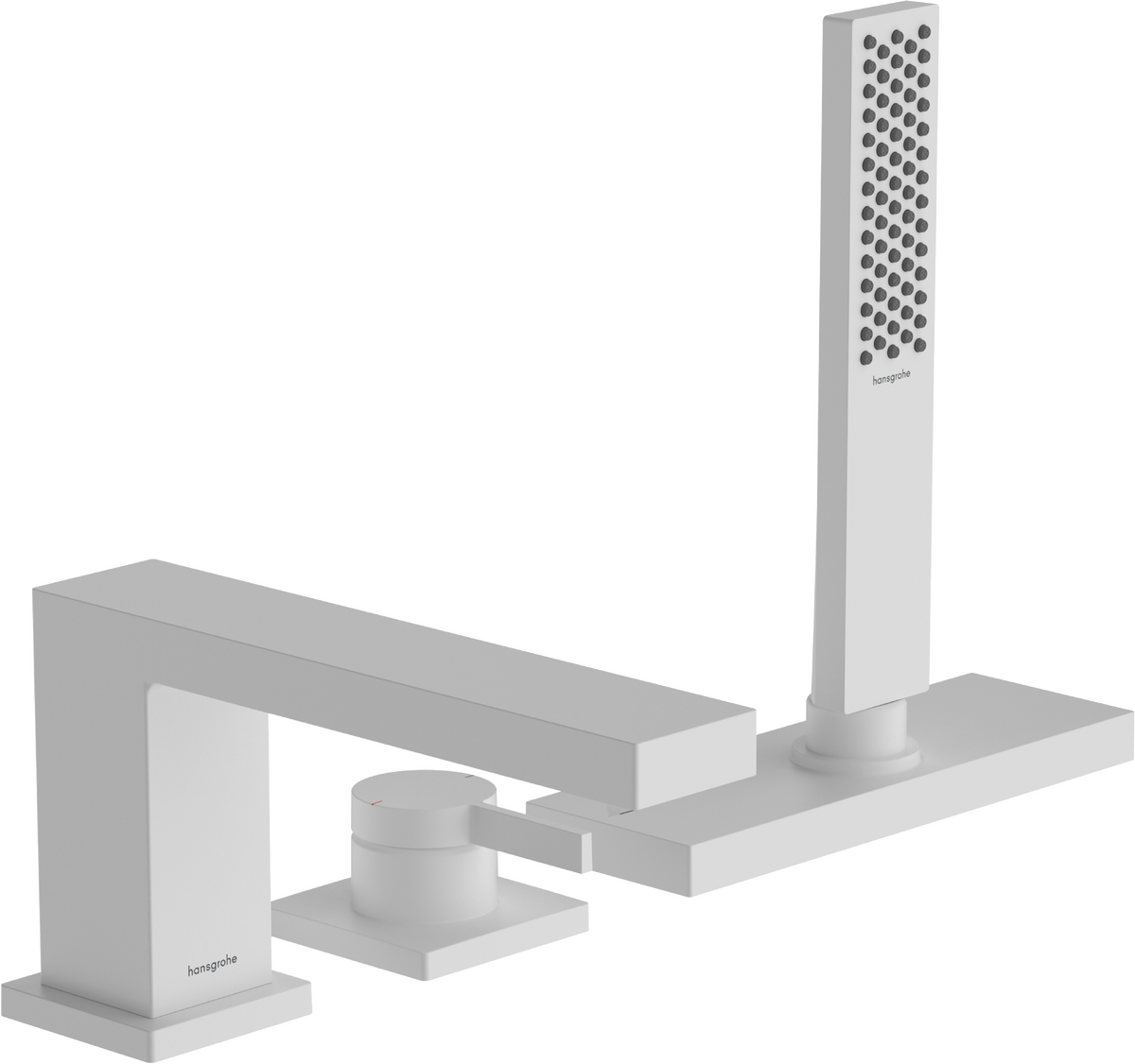 HANSGROHE Tecturis E 3-Loch Einhebel-Wannenrandmischer mit sBox #73443700 - Mattweiß