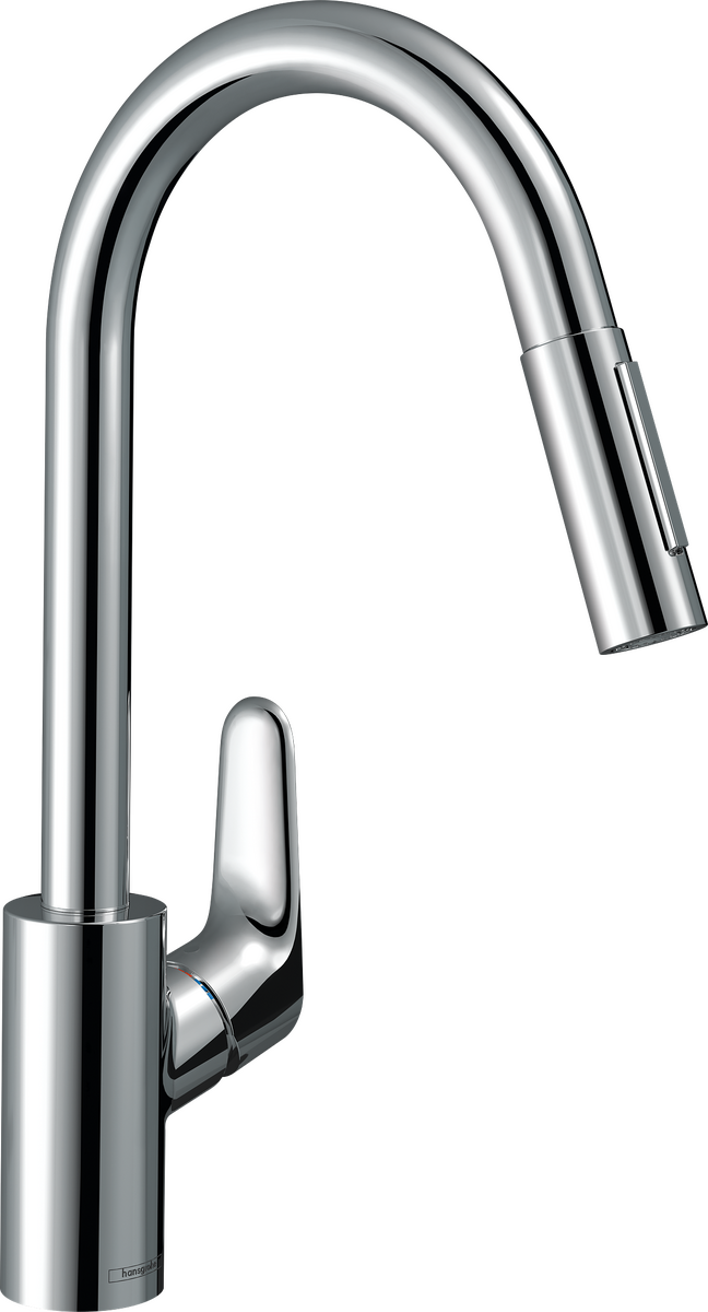 HANSGROHE Focus M41 Einhebel-Küchenmischer 240, Ausziehbrause, 2jet #31815000 - Chrom