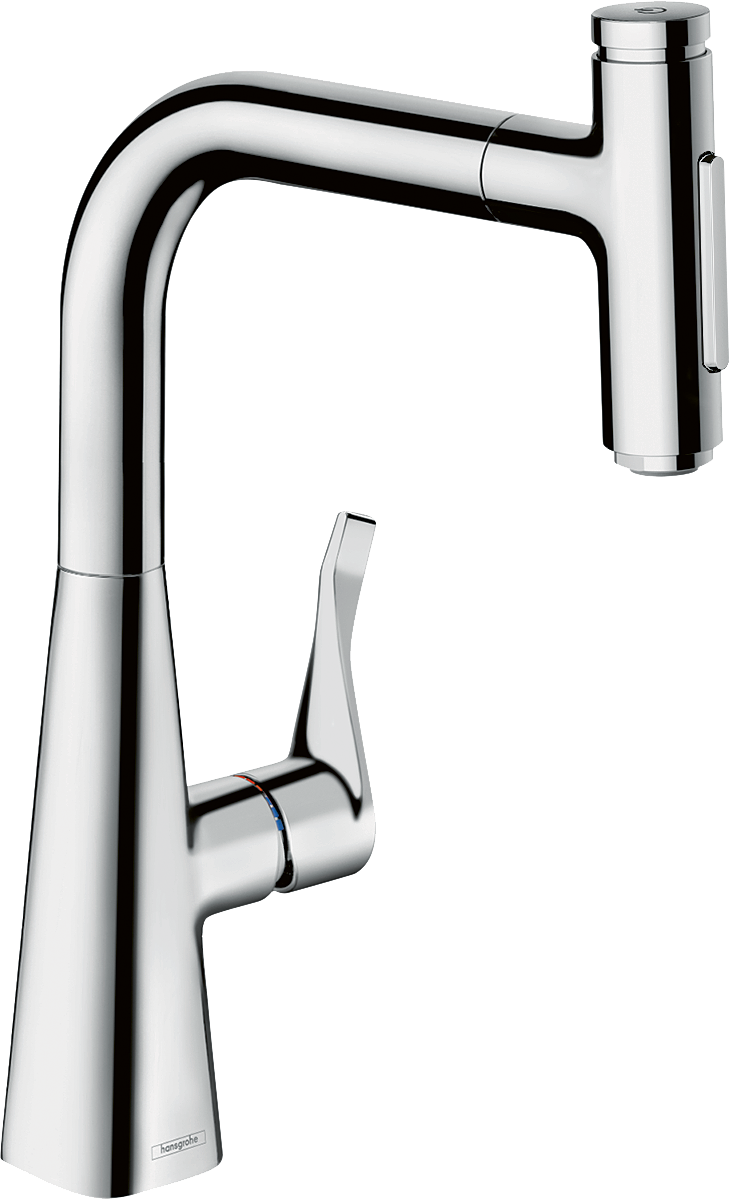 HANSGROHE Metris Select M71 Einhebel-Küchenmischer 240, Ausziehbrause, 2jet, sBox Chrom 73817000