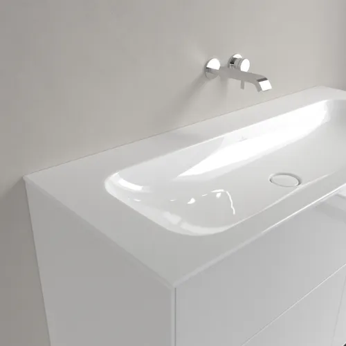 VILLEROY BOCH Finion Schrankwaschtisch, 1200 x 500 x 160 mm, ohne Überlauf, Weiß Alpin CeramicPlus #4164C3R1, Bild 7