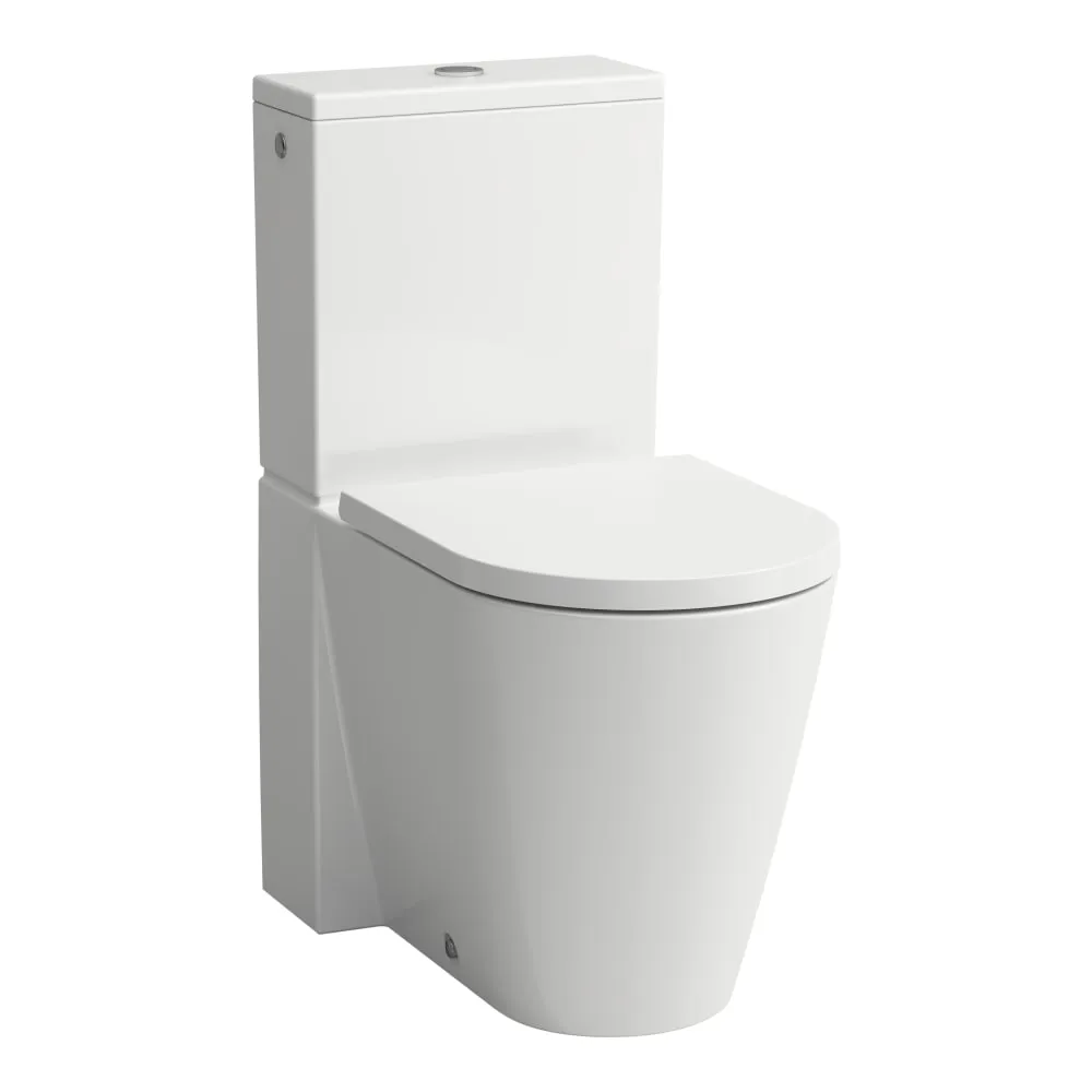 LAUFEN Kartell LAUFEN Stand-WC für aufgesetzten Spülkasten, Tiefspüler, spülrandlos 660 x 370 x 430 mm #H8243377570001 - 757 - Weiß matt