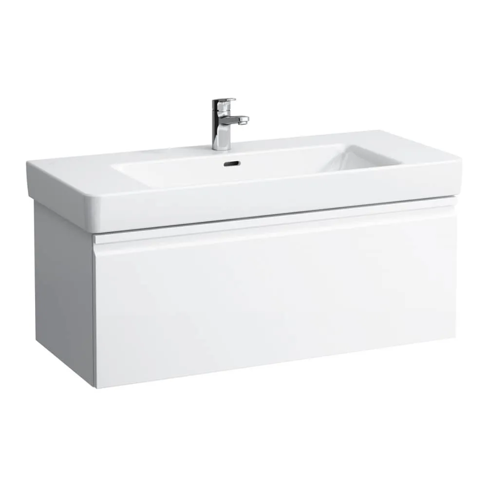 LAUFEN PRO S Waschtischunterbau, 1 Schublade und Innenschublade, inkl. Schubladen-Ordnungssystem, passend zu Waschtisch H813966 1010 x 450 x 395 mm #H4835520964751 - 475 - Weiß glänzend