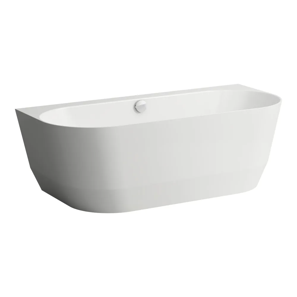LAUFEN PRO Badewanne, wandangebunden, aus Verbundwerkstoff Marbond, inkl. Wannenfüße 1800 x 800 x 590 mm #H2459570000001