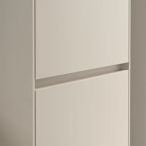 VILLEROY BOCH Collaro Hochschrank, 2 Türen, 454 x 1538 x 347 mm, Cashmere Grey / Cashmere Grey #C03401VN, Bild 7