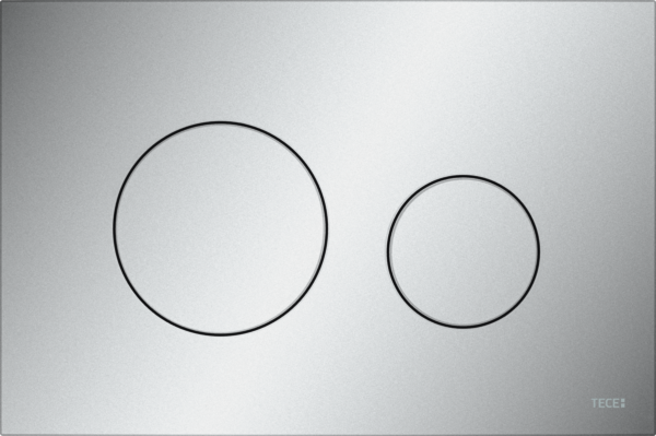 TECE TECEloop WC-Betätigungsplatte Kunststoff für Zweimengentechnik, Chrom matt #9240922