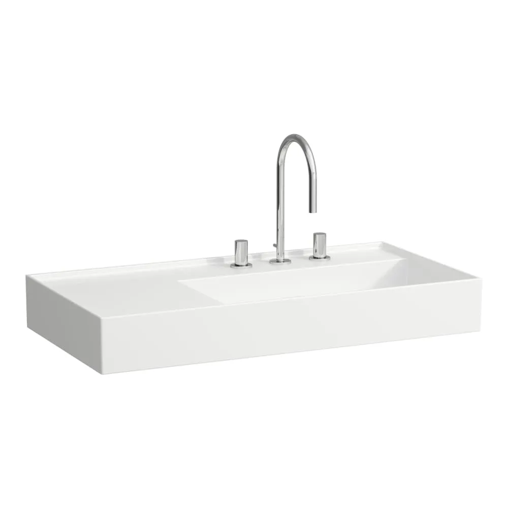 LAUFEN Kartell LAUFEN Waschtisch, Ablage links, mit verdecktem Ablauf 900 x 460 x 120 mm #H8103397571111