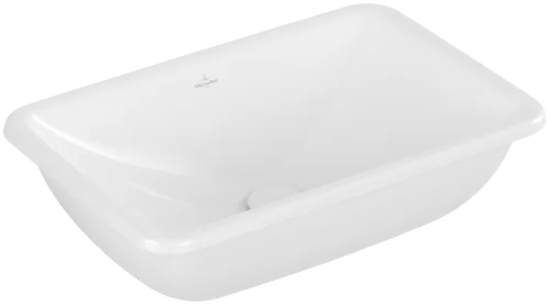 VILLEROY BOCH Loop & Friends Unterbauwaschbecken, 540 x 340 x 185 mm, ohne Überlauf, Außenseite glasiert, Weiß Alpin #4A570101
