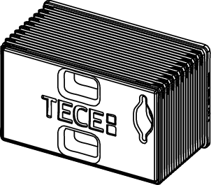 TECE TECE-Ersatzteil Installationstunnel inkl. Styroporblock #9820499