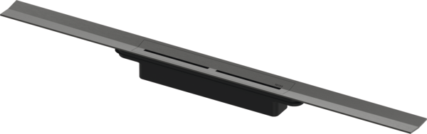 TECE TECEdrainprofile Duschprofil mit farbiger Oberfläche, Chrom schwarz gebürstet, 1200 mm #671201