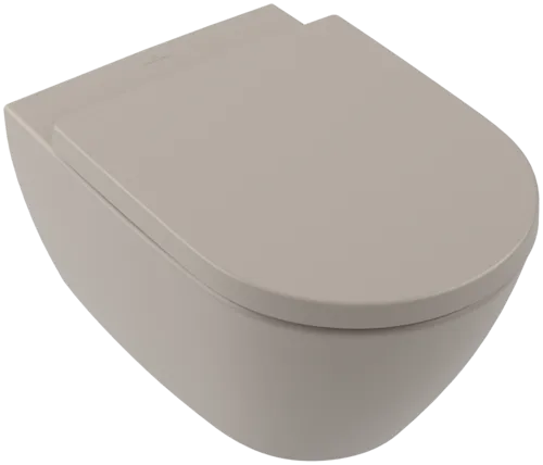 VILLEROY BOCH Subway 2.0 Tiefspül-WC spülrandlos, wandhängend, mit DirectFlush, Almond CeramicPlus #5614R0AM
