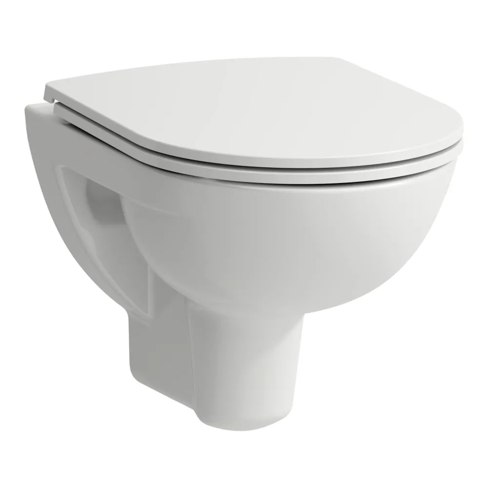 LAUFEN PRO Wand-WC 'compact', Tiefspüler, spülrandlos 490 x 360 x 350 mm #H8219520000001 - 000 - Weiß