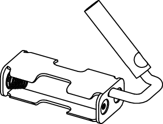 TECE TECEfilo Ersatzteil Batteriehalter #9820546