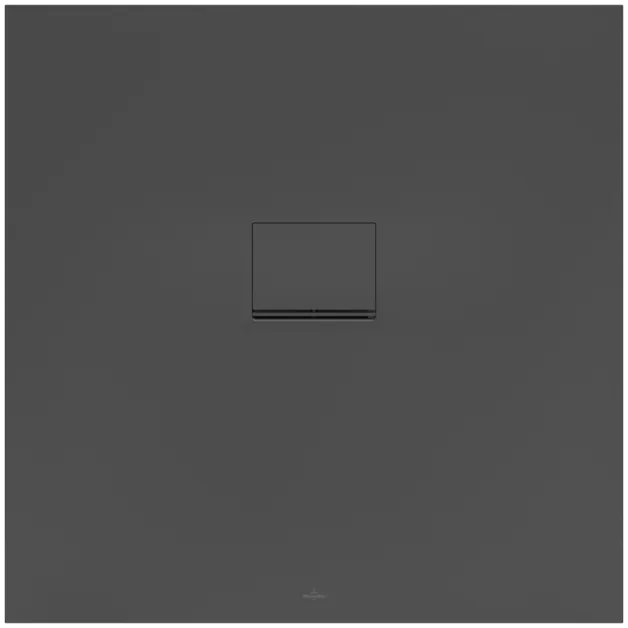 VILLEROY BOCH Squaro Infinity quadratische Duschwanne, 1000 x 1000 x 40 mm, Anthracite #UDQ1010SQI1V-1S