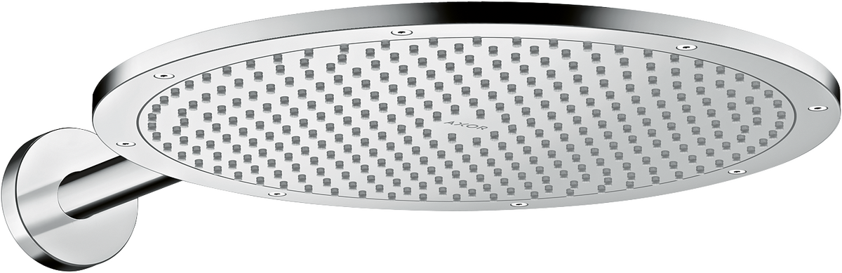 HANSGROHE AXOR ShowerSolutions Kopfbrause 350 1jet mit Brausearm #26034800 - Edelstahl Optic