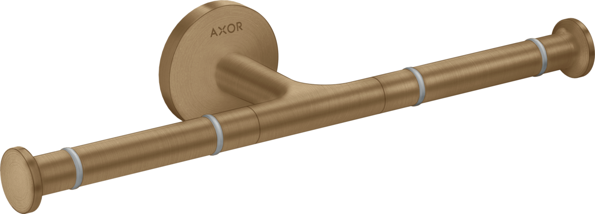 HANSGROHE AXOR Universal Circular Toilettenpapierhalter doppelt #42857140 - Brushed Bronze