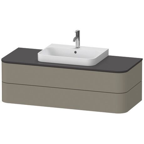 DURAVIT Konsolenwaschtischunterbau wandhängend HP4972 Design by sieger design #HP497209292 - Farbe M22, Weiß Hochglanz Dekor 1300 x 550 mm