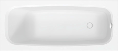 DURAVIT Einbauwanne 700546 Design by Antonio Citterio #700546000000000 - Farbe 00, Rechteckig, Einbauart: Einbau, Material: Mineralguss, Anzahl Rückenschrägen: 1 Variabel, Überlauf: Ja, Position Ablauf: Fußende, Position Überlauf: Fußende, Nutzinhalt: 108 l 1600 x 700 mm