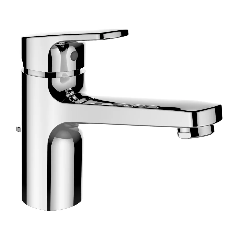 LAUFEN CITYPRO Waschtischmischer, Ausladung 140 mm, Festauslauf, mit Ablaufventil, Chrom #HF500903100000