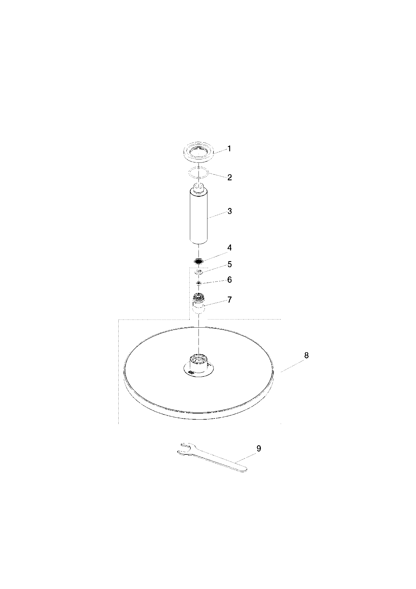 DORNBRACHT Regenbrause mit Deckenanbindung 300 mm - Platin gebürstet #28687970-06