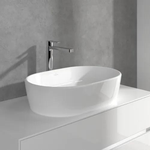 VILLEROY BOCH Architectura Einhebel-Waschtischarmatur erhöht mit Push-Open-Ablaufgarnitur, Chrom #TVW10300500061, Bild 6