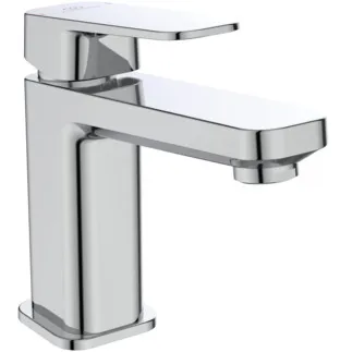 IDEAL STANDARD TONIC II - Waschtischarmatur 51x170x154 mm, 126 mm vertikaler Abstand bis Mitte Auslauf in chrom, 5 l/min (3 bar), ohne Ablaufgarnitur - EasyFix, Strahlregler, Einstellbarer Auslauf, Durchflussbegrenzer, EPD, FirmaFlow, SmartShine Oberfläche, NF-zertifiziert #A6327AA - Chrom