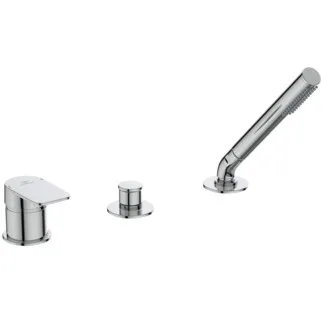 IDEAL STANDARD TONIC II - Wannenrand-Badearmatur 230x202x198 mm in chrom, 8.0 l/min (3 bar) - Click-Technologie, EPD, FirmaFlow, SmartShine Oberfläche #A6349AA - Chrom