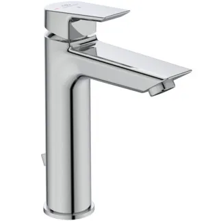 IDEAL STANDARD TESI - Waschtischarmatur 50x180x212 mm, 123 mm vertikaler Abstand bis Mitte Auslauf in chrom, 5 l/min (3 bar), mit Ablaufgarnitur - EasyFix, Strahlregler, BlueStart, Durchflussbegrenzer, EPD, FirmaFlow, SmartShine Oberfläche, NF-zertifiziert #A6564AA - Chrom
