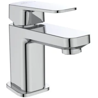 IDEAL STANDARD TONIC II - Waschtischarmatur 51x152x137 mm, 100 mm vertikaler Abstand bis Mitte Auslauf in chrom, 5 l/min (3 bar), mit Ablaufgarnitur - EasyFix, Strahlregler, Einstellbarer Auslauf, Durchflussbegrenzer, EPD, FirmaFlow, SmartShine Oberfläche, NF-zertifiziert #A6330AA - Chrom