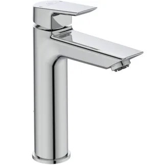 IDEAL STANDARD TESI - Waschtischarmatur 50x180x212 mm, 124 mm vertikaler Abstand bis Mitte Auslauf in chrom, 6 l/min (3 bar), mit Ablaufgarnitur - EasyFix, Strahlregler, EPD, SmartShine Oberfläche #A6562AA - Chrom