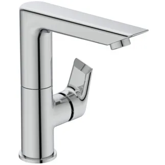 IDEAL STANDARD TESI - Waschtischarmatur 96x199x209 mm, 147 mm vertikaler Abstand bis Mitte Auslauf in chrom, 5 l/min (3 bar), mit Ablaufgarnitur - EasyFix, Strahlregler, Einstellbarer Auslauf, Durchflussbegrenzer, EPD, FirmaFlow, SmartShine Oberfläche #A6754AA - Chrom