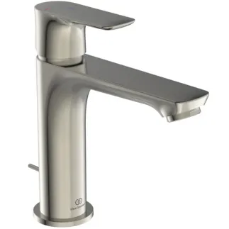 IDEAL STANDARD CONNECT AIR - Waschtischarmatur 48x178x170 mm, 125 mm vertikaler Abstand bis Mitte Auslauf in silver storm, 5 l/min (3 bar), mit Ablaufgarnitur - EasyFix, Strahlregler, BlueStart, Durchflussbegrenzer, EPD, PVD Technologie #A7013GN - Edelstahl