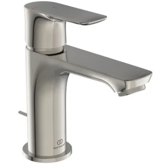 IDEAL STANDARD CONNECT AIR - Waschtischarmatur 48x160x146 mm, 107 mm vertikaler Abstand bis Mitte Auslauf in silver storm, 5 l/min (3 bar), mit Ablaufgarnitur - EasyFix, Strahlregler, BlueStart, Durchflussbegrenzer, EPD, PVD Technologie #A7008GN - Edelstahl