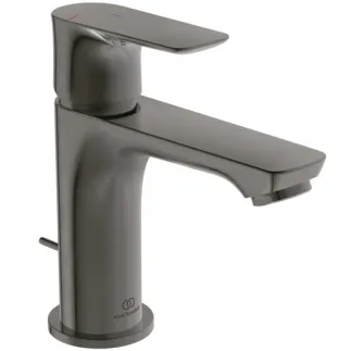 IDEAL STANDARD CONNECT AIR - Waschtischarmatur 48x160x146 mm, 107 mm vertikaler Abstand bis Mitte Auslauf in magnetic grey, 5 l/min (3 bar), mit Ablaufgarnitur - EasyFix, Strahlregler, BlueStart, Durchflussbegrenzer, EPD, PVD Technologie #A7008A5 - Magnetic Grey
