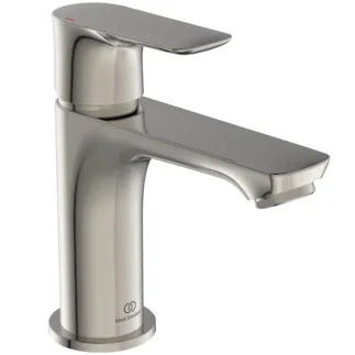 IDEAL STANDARD CONNECT AIR - Waschtischarmatur 48x145.5x146 mm, 107 mm vertikaler Abstand bis Mitte Auslauf in silver storm, 5 l/min (3 bar), ohne Ablaufgarnitur - EasyFix, Strahlregler, Durchflussbegrenzer, EPD, PVD Technologie #A7010GN - Edelstahl