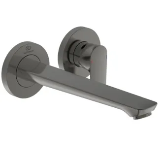 IDEAL STANDARD CONNECT AIR - Wand-Waschtischarmatur 193x241x106 mm, 225 mm vertikaler Abstand bis Mitte Auslauf in magnetic grey, Kit 1 required (A5948), 5 l/min (3 bar), ohne Ablaufgarnitur - Durchflussbegrenzer, FirmaFlow, PVD Technologie #A7009A5 - Magnetic Grey
