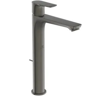 IDEAL STANDARD CONNECT AIR - Waschtischarmatur 48x196x296 mm, 150 mm vertikaler Abstand bis Mitte Auslauf in magnetic grey, 5 l/min (3 bar), mit Ablaufgarnitur - EasyFix, Strahlregler, BlueStart, Durchflussbegrenzer, PVD Technologie #A7026A5 - Magnetic Grey