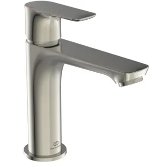 IDEAL STANDARD CONNECT AIR - Waschtischarmatur 48x160.5x170 mm, 125 mm vertikaler Abstand bis Mitte Auslauf in silver storm, 5 l/min (3 bar), ohne Ablaufgarnitur - EasyFix, Strahlregler, Durchflussbegrenzer, EPD, PVD Technologie #A7015GN - Edelstahl
