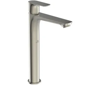 IDEAL STANDARD CONNECT AIR - Waschtischarmatur 48x188.5x296 mm, 150 mm vertikaler Abstand bis Mitte Auslauf in silver storm, 5 l/min (3 bar), ohne Ablaufgarnitur - EasyFix, Strahlregler, Durchflussbegrenzer, PVD Technologie #A7027GN - Edelstahl