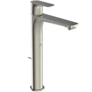 IDEAL STANDARD CONNECT AIR - Waschtischarmatur 48x196x296 mm, 150 mm vertikaler Abstand bis Mitte Auslauf in silver storm, 5 l/min (3 bar), mit Ablaufgarnitur - EasyFix, Strahlregler, BlueStart, Durchflussbegrenzer, PVD Technologie #A7026GN - Edelstahl