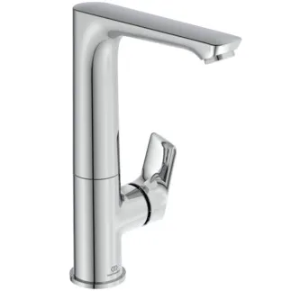 IDEAL STANDARD CONNECT AIR - Waschtischarmatur 95x177.5x247 mm, 140 mm vertikaler Abstand bis Mitte Auslauf in chrom, 5 l/min (3 bar), ohne Ablaufgarnitur - EasyFix, Strahlregler, Durchflussbegrenzer, EPD, FirmaFlow, SmartShine Oberfläche #A7023AA - Chrom